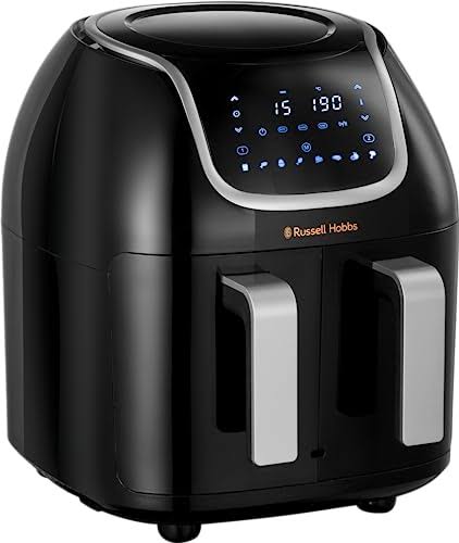 Russell Hobbs Satisfry Snappi 27290 Dual Basket Air Fryer 8.5L Black