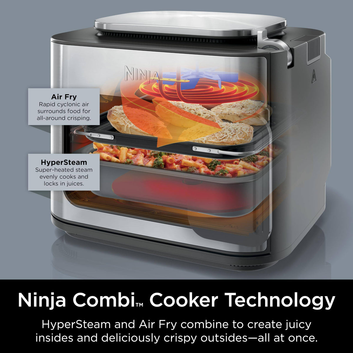 Ninja Combi SFP701 14-in-1 Multicooker Air Fryer Oven Grey